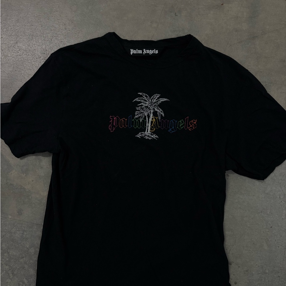 Palm Angels Black Graphic T-Shirt
